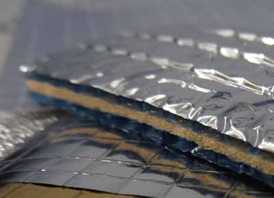 Aluminiumverbundfolie mit Luftpolsterfolie und Kunststoffschaum Aluminium zur Isolierung von Dächern und Mauerwerk