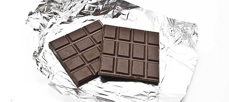 Aluminiumverpackungen für Lebensmittel - hier: Schokoladenfolie